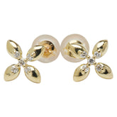 K18YG イエローゴールド ダイヤ0.06ct スタッドピアス レディース 【中古】